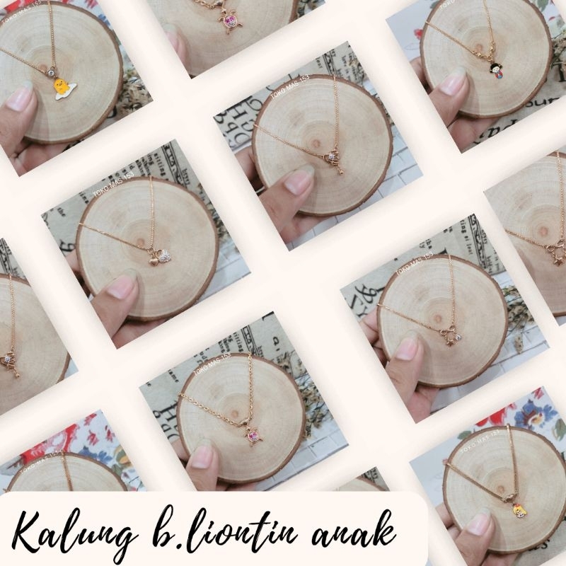 WAJIB TANYA STOK Realpic Kalung anak emas asli kadar 375-420