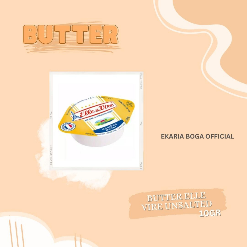 

BUTTER | MENTEGA | ELLE & VIRE | BUTTER ELLE VIRE 10GR UNSALTED