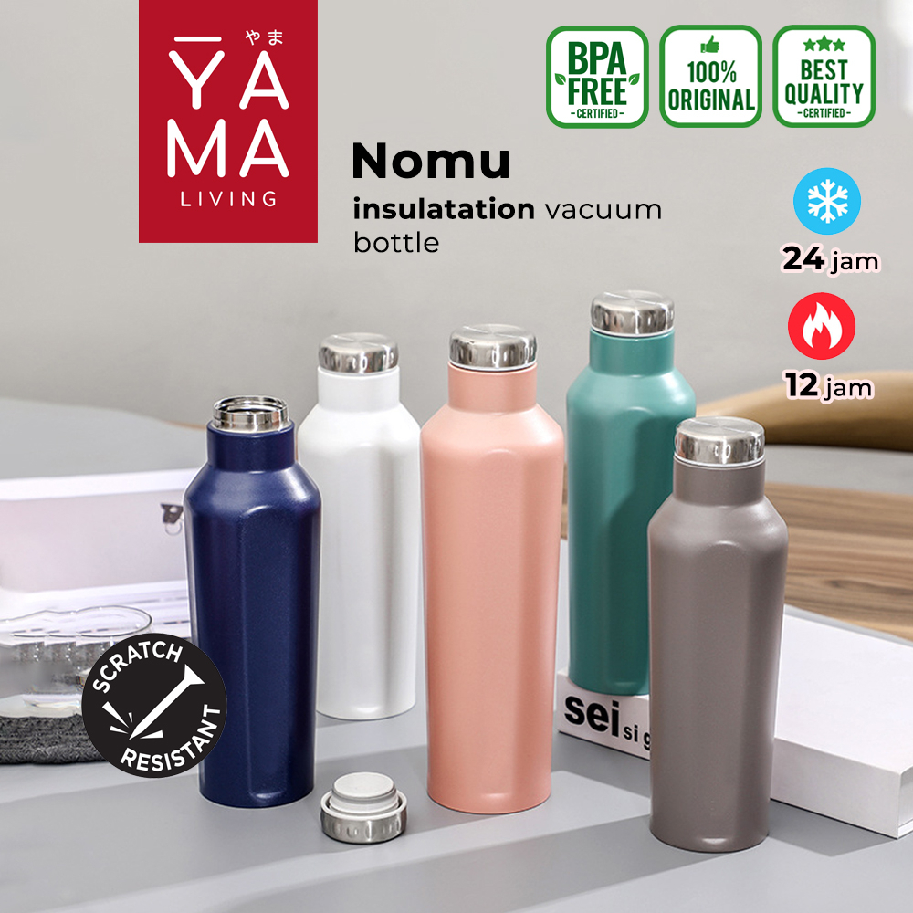 YAMA NOMU 24 Hours Tumbler Vacuum Insulated Botol Minum Tahan Panas Dingin 500ml