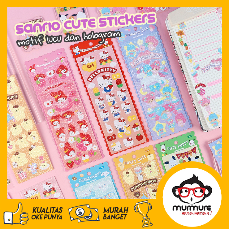 

MURMURE | SANRIO STICKERS LUCU HIAS JURNAL STIKER HELLO KITTY MELODY POMPURIN