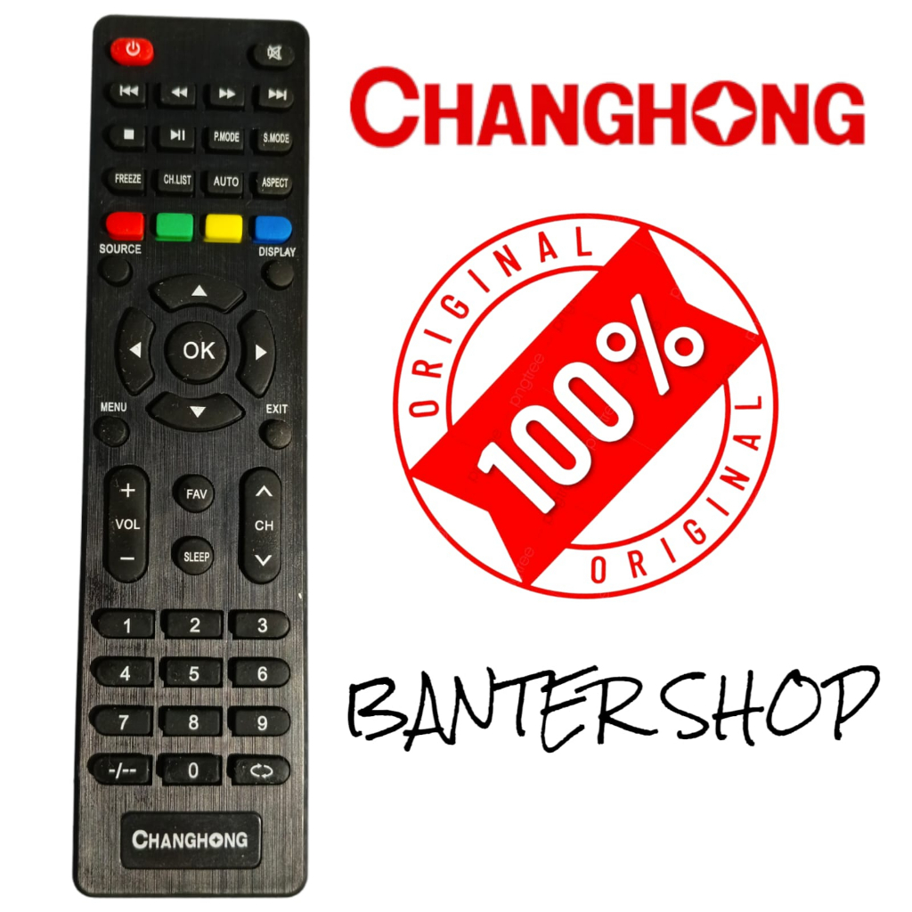 REMOT TV LED LCD CHANGHONG ASLI UNTUK TIPE 32D2000