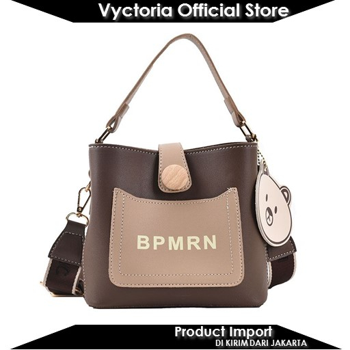 (COD) Vyctoria VOS5064 Tas Selempang Bear Fashion Import Wanita JTF5064 5064