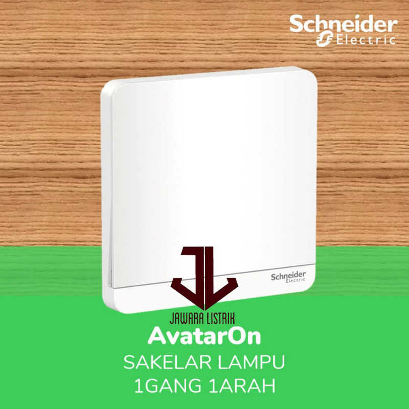 SCHNEIDER AVATARON SAKLAR SINGLE PUTIH 1 GANG 1 ARAH E8331L1LED_WE_G3