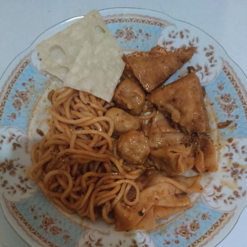 

Mie Yamin Sambel Mercon / Mie Yamin Baso Komplit / Mie Mercon