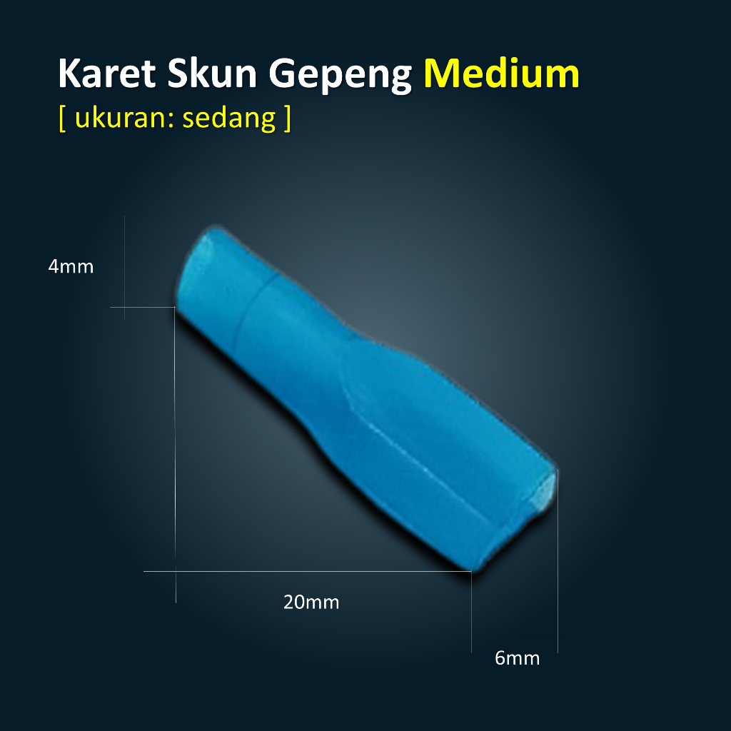 Karet Skun GEPENG ukuran MEDIUM 25 PCS Cover Sekun Soket Konektor untuk Kondom Skun Socket Connector Kabel Motor dan Mobil