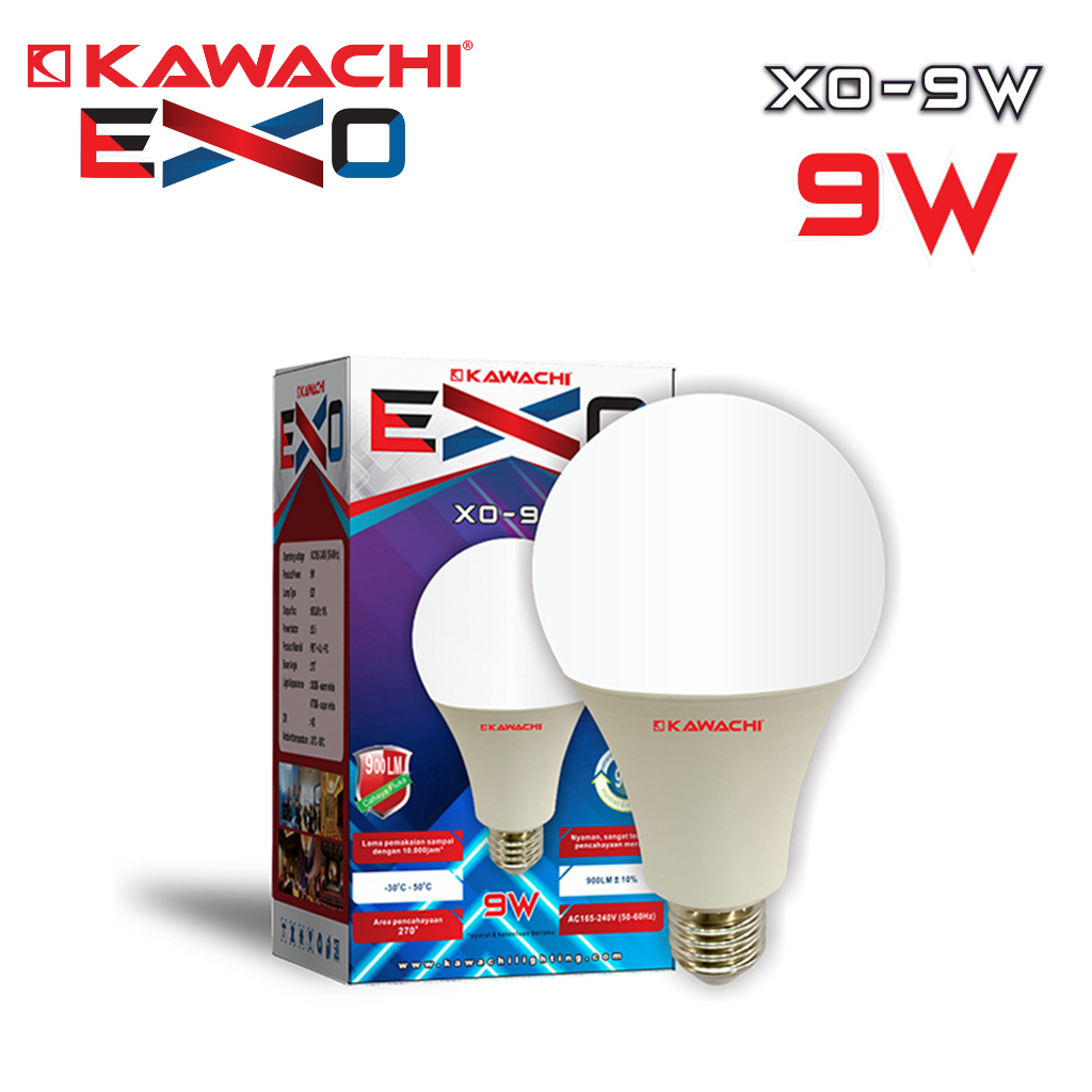 Kawachi Lampu Led Exo 9Watt Cahaya Putih /Xo-9W