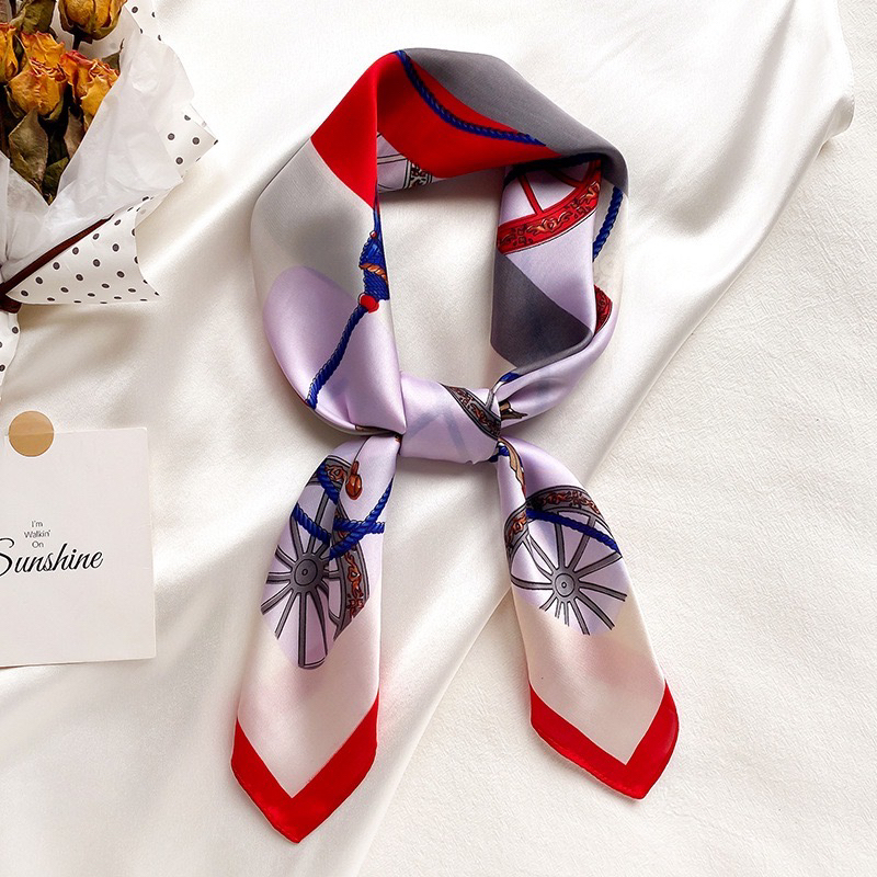 Mulan Scarf Leher Scarf Tas Import Silk High Quality Halus