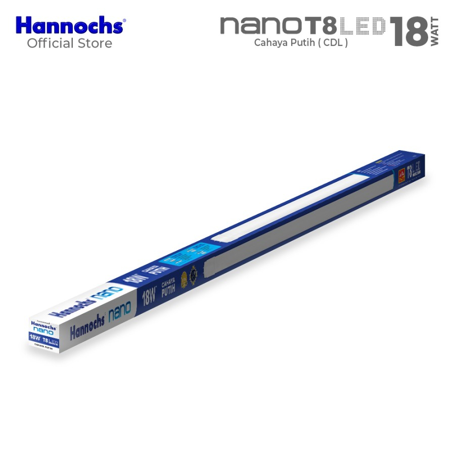 HANNOCHS NANO T8 LED 18W Lampu TL LED NANO HANNOCHS TL NANO 18 WATT LAMPU TL ANTI PECAH