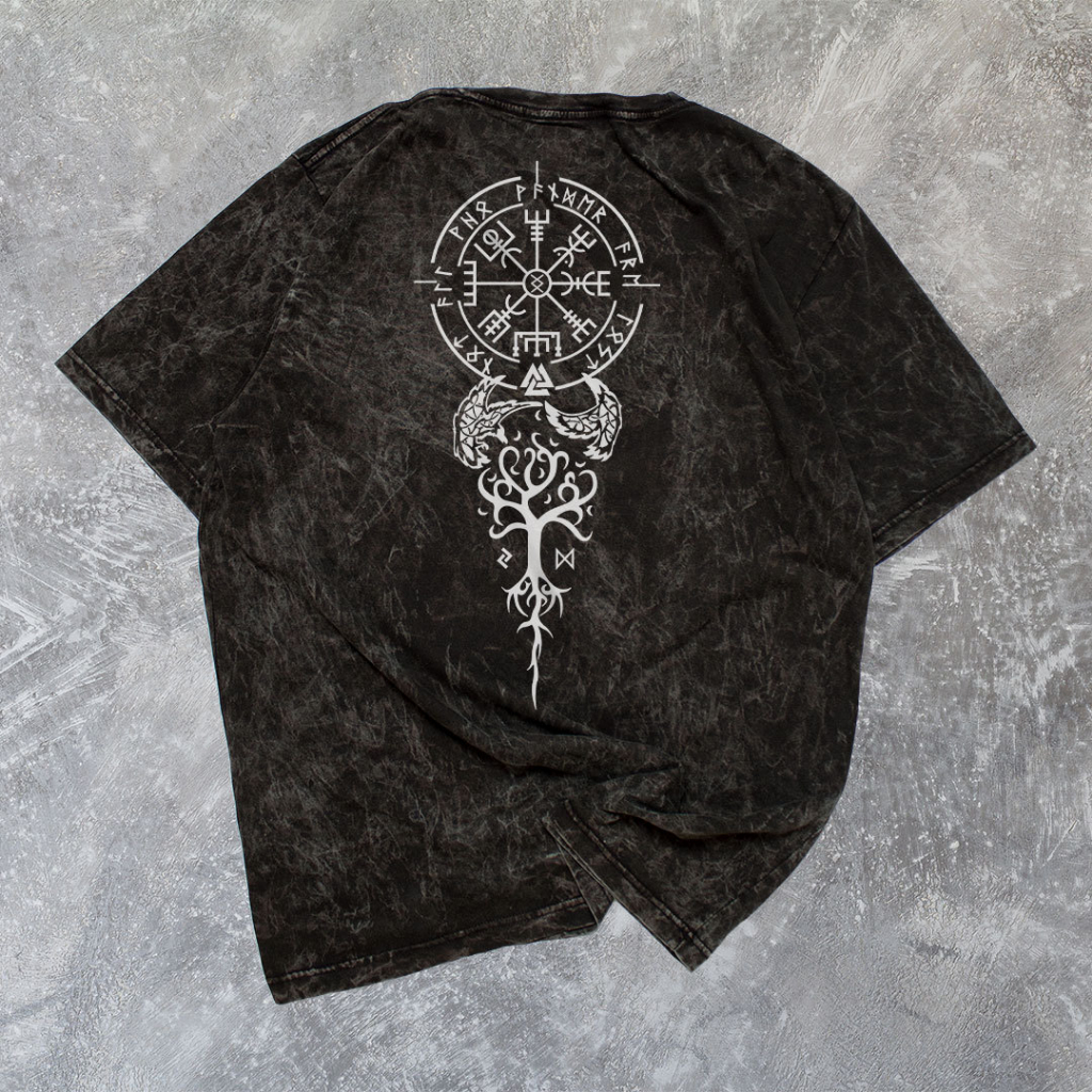 HipNop Kaos VIKING Sablon Lengan Pendek Atasan Tshirt Distro Cowok Kaos SNOW Kaos Wash