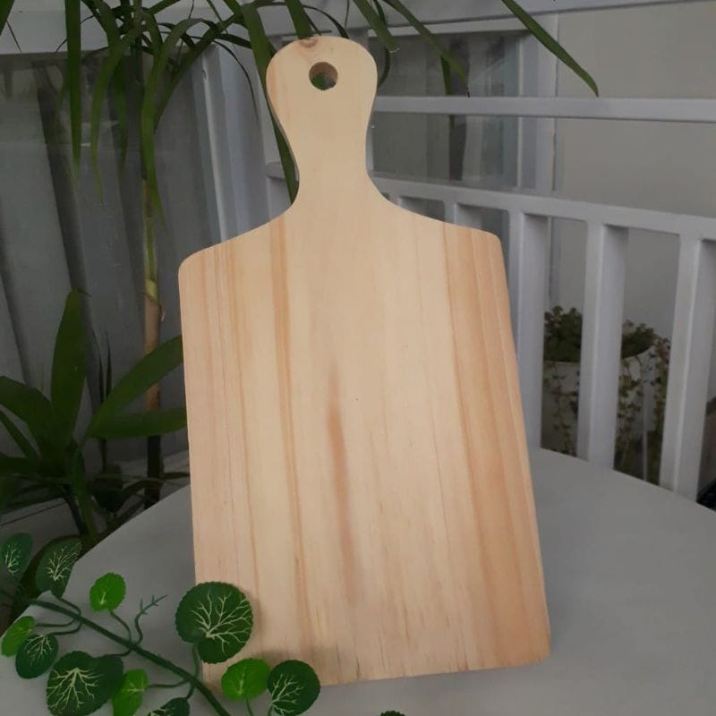 (PDW) Talenan Kayu Gagang Serbaguna Wooden Cutting Board Properti