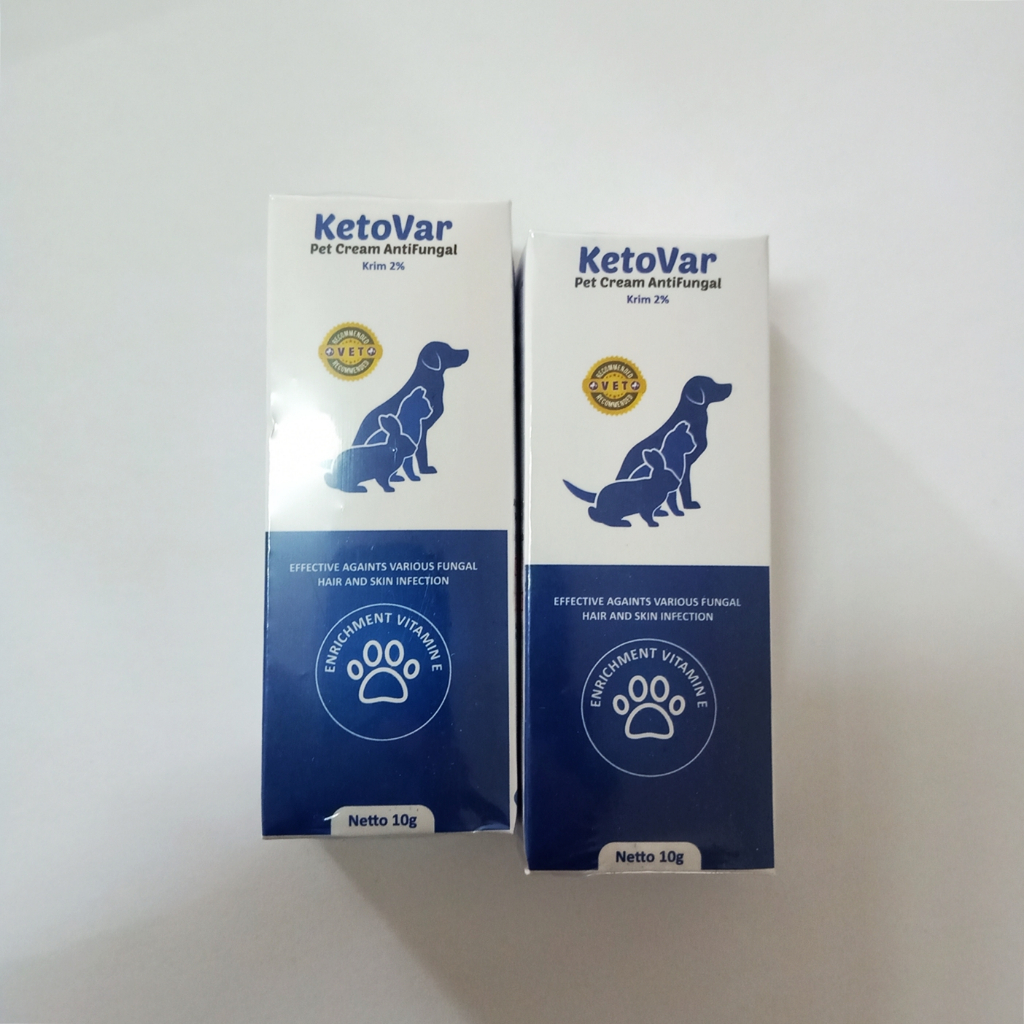 Ketovar Cream Anti Jamur Anjing Kucing Obat Jamur 10gr