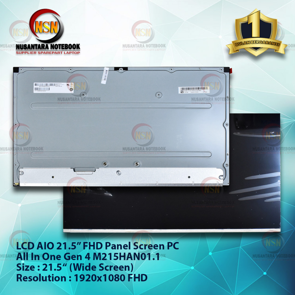 LCD LED 21.5 Inch PC Panel Screen All In One M215HAN01.1 Gen 4 Full HD 1920x1080