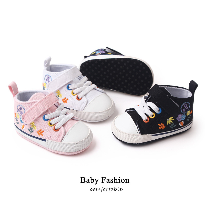 babyfit FLOWER canvas prewalker sepatu anak bayi sneakers import beby shoes import mb-0510