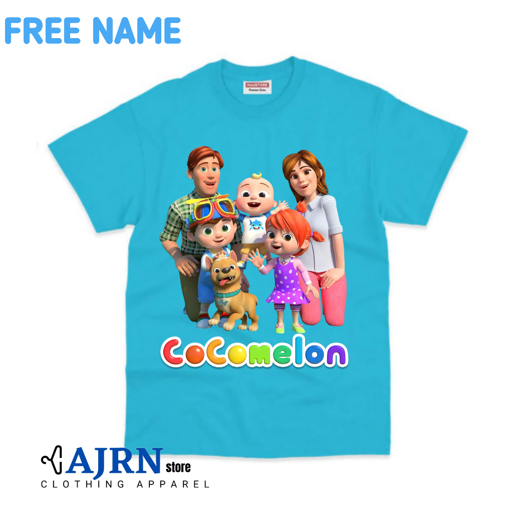 Kaos Atasan Anak Perempuan Gambar Cocomelon / Tshirt Baju Anak Anime Cocomelon Fashion Kids Free Nam
