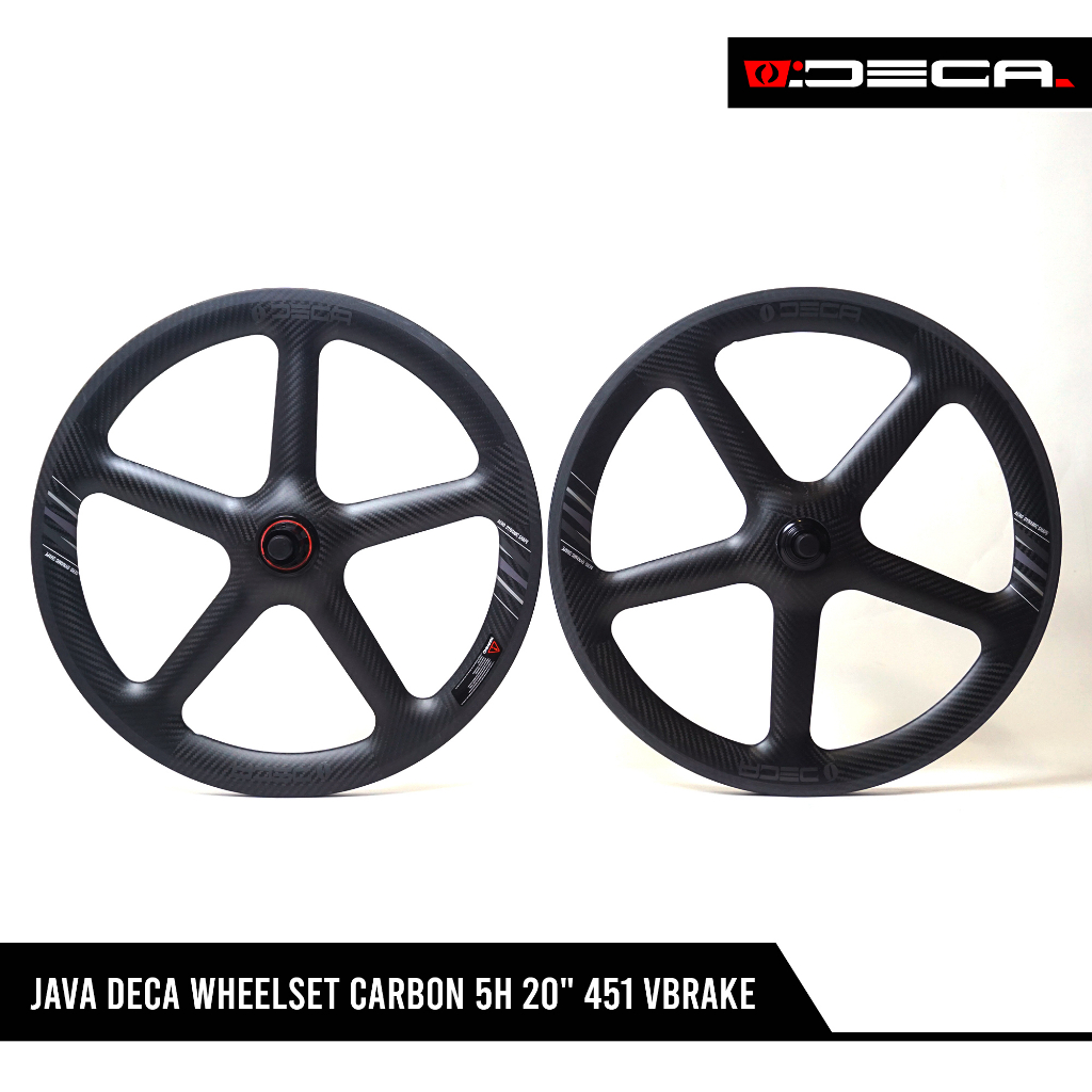 JAVA DECA WHEELSET CARBON 5H 20" 451 VBRAKE