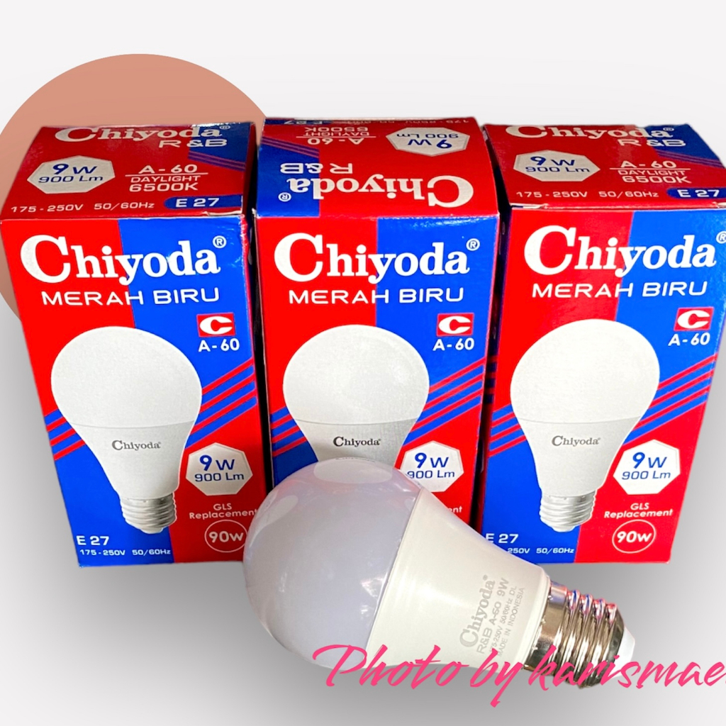 LAMPU LED 9 WATT CHIYODA R &amp; B 9W PUTIH