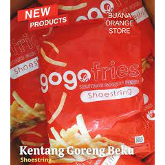 

GOGO fries shoesstring 1kg kentang goreng beku