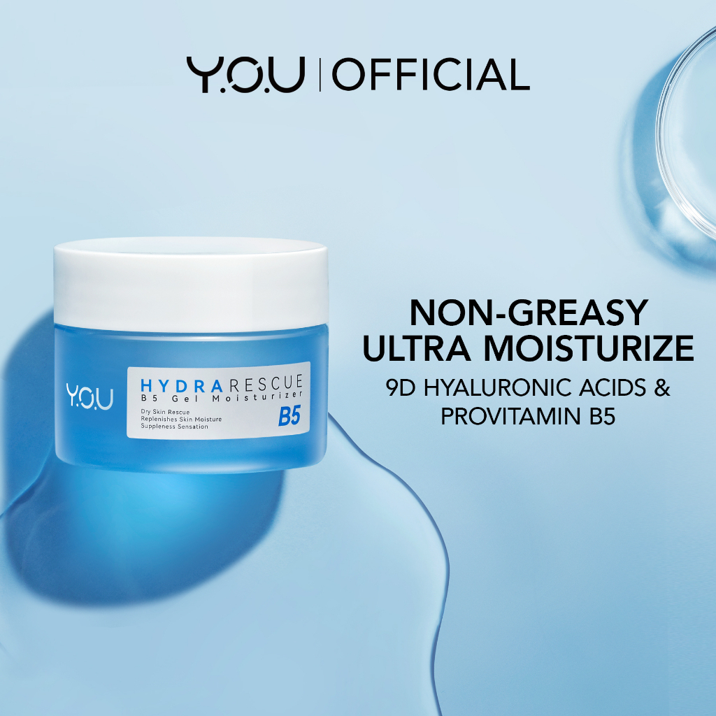 YOU HydraRescue 6X Prebiotics Skin Serum 30ml | Hyaluronic Acid for Hydrating