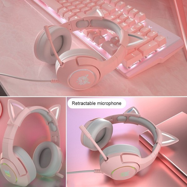 Onikuma K9 / K-9 Pink 7.1 Channel Gaming Headset