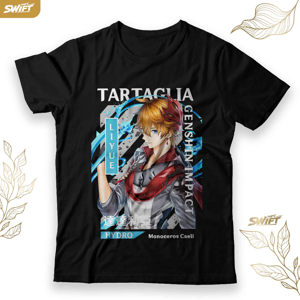 KAOS Tartaglia Childe - Genshin Impact TSHIRT BAJU DISTRO