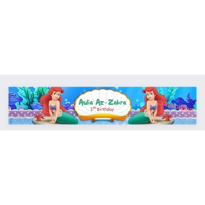 Custom Bingkisan Snack Ulang Tahun Anak / Label Plastik Snack Ulang Tahun / Label Plastik Snack Ulan