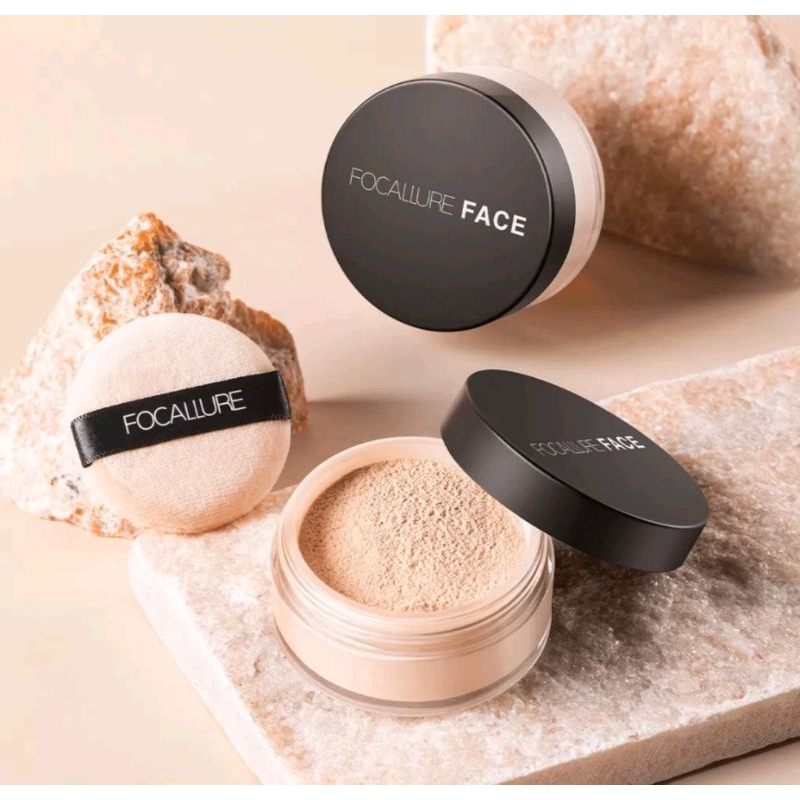 FOCALLURE Bedak tabur super fine loose powder FA-15  BPOM berkualitas