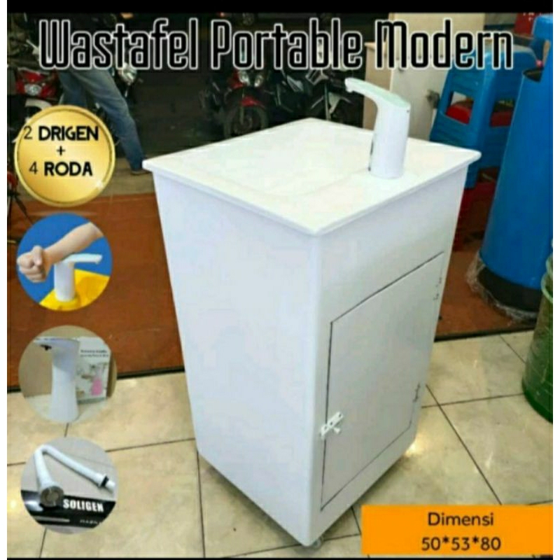 WASHTAFEL PORTABLE + KRAN SENSOR AUTOMATIC PUMP