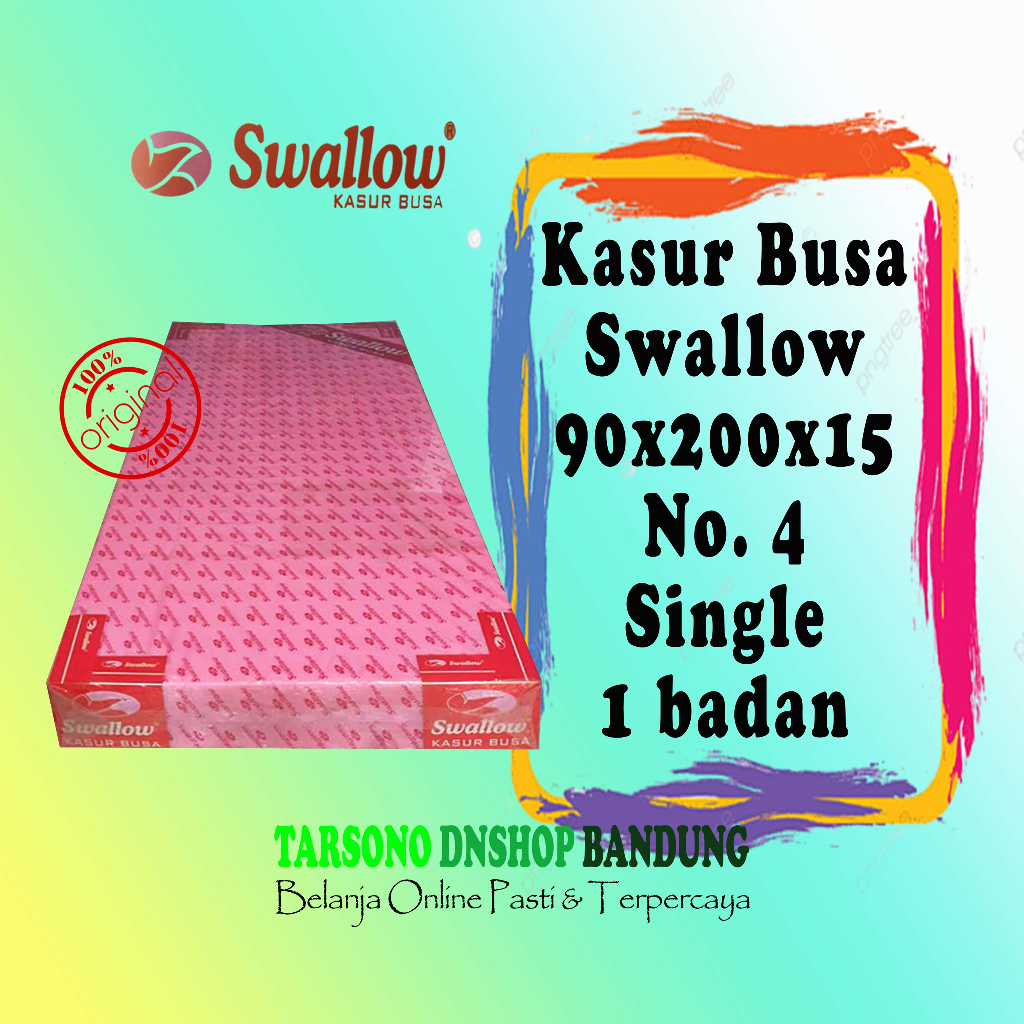 Kasur Busa / Kasur Busa Swallow / Kasur Swallow No. 4 / Kasur Ukuran 90x200x15