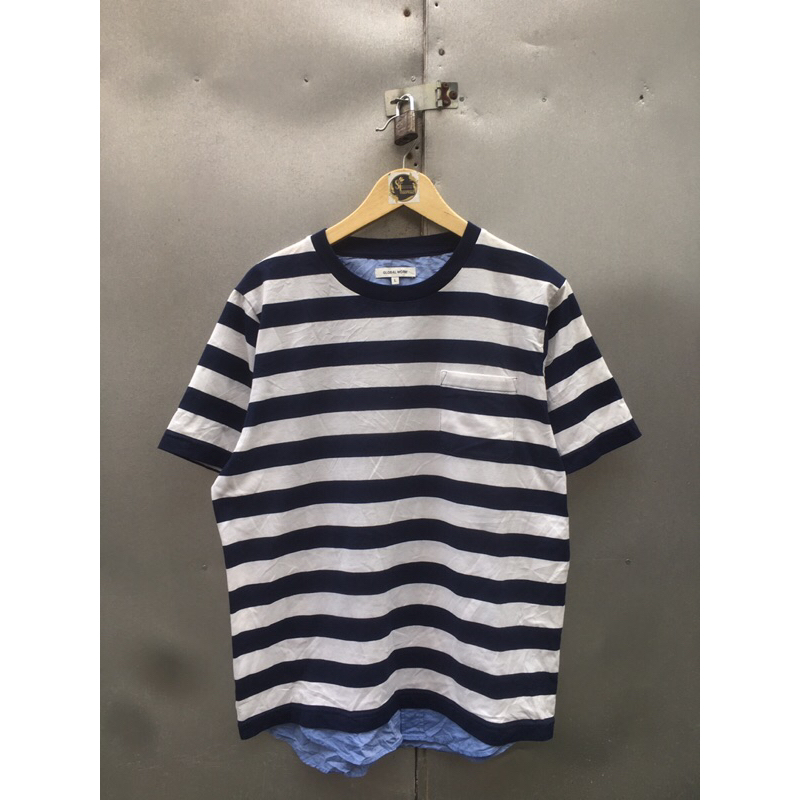 Kaos Stripe Pocket Global Work