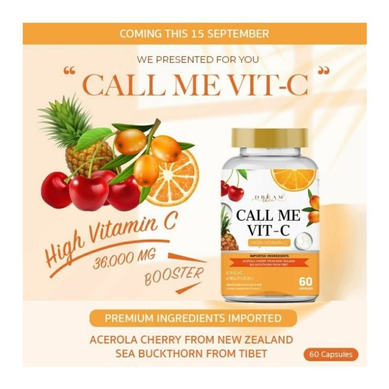 CALL ME VIT-C BOOSTER BY DREAM SKINBOOSTER NYA CALL ME WHITE GLUTA PLUS
