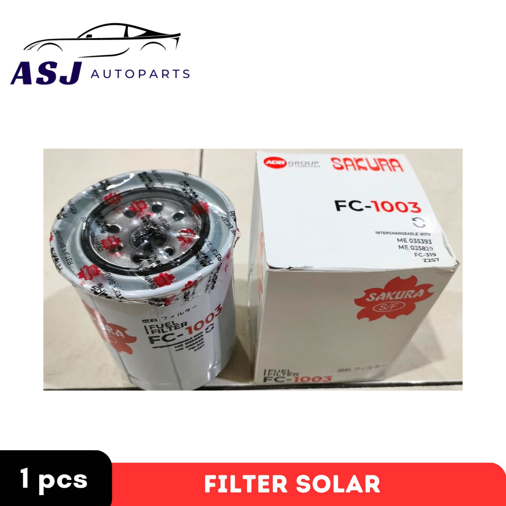 Filter Solar Atas / Fuel Filter / Saringan Bahan Bakar Fuso Fighter 190PS / Colt Diesel / Canter PS FC-1003 SAKURA