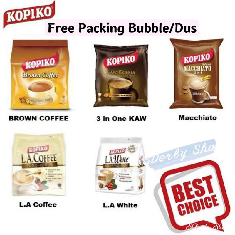 

Kopiko Machiato 3in1 Brown Sugar Low Acid White Coffee Rich Kaw