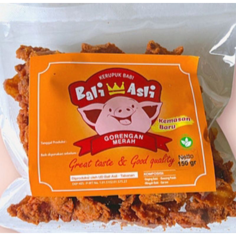 

Gorengan Babi Merah Bali Asli 150gr