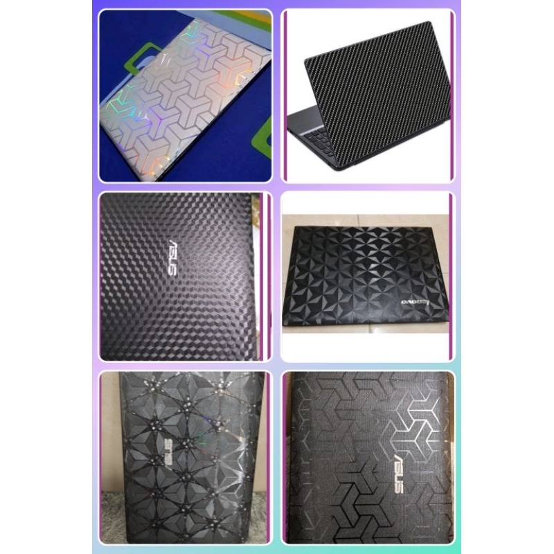 Garskin laptop / notebook bagian belakang anti jamur universal atau custom ukuran