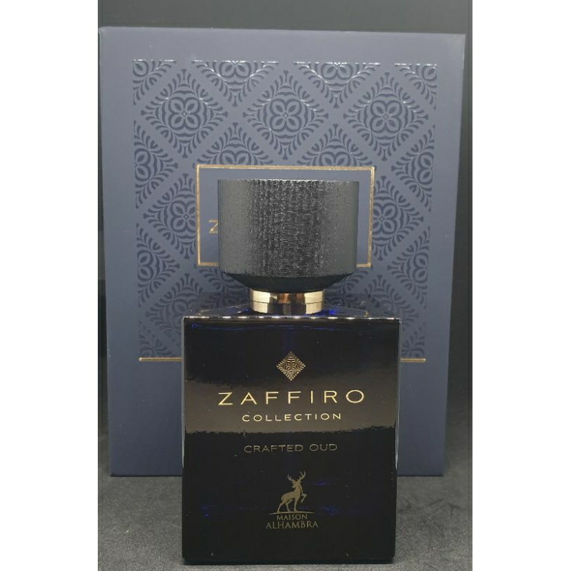 Decant Lattafa Maison Alhambra Crafted oud Zaffiro Collection