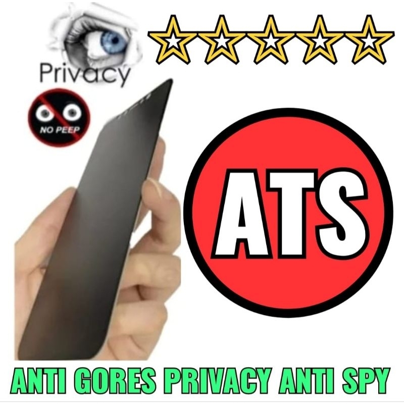 Tempered Glass Anti-Spy All Tipe Handphone Matte Film Ceramic 100% Security Anti Peeping Film Privacy 100% Security Privacy Protect Our Eyes Anti Blue Ceramic Matte Clear Edge To Edge Glass Shield High QualityS.Y Curve Screen Guard Bening Hitam Anti Spy