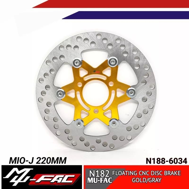 PIRINGAN CAKRAM MIO J UKURAN 220 MM FLOATING CNC MUFAC