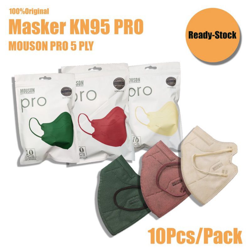 MASKER KN95 PRO | WEMASK PRO | MOUSON PRO | ALL COLOUR 5PLY high quality