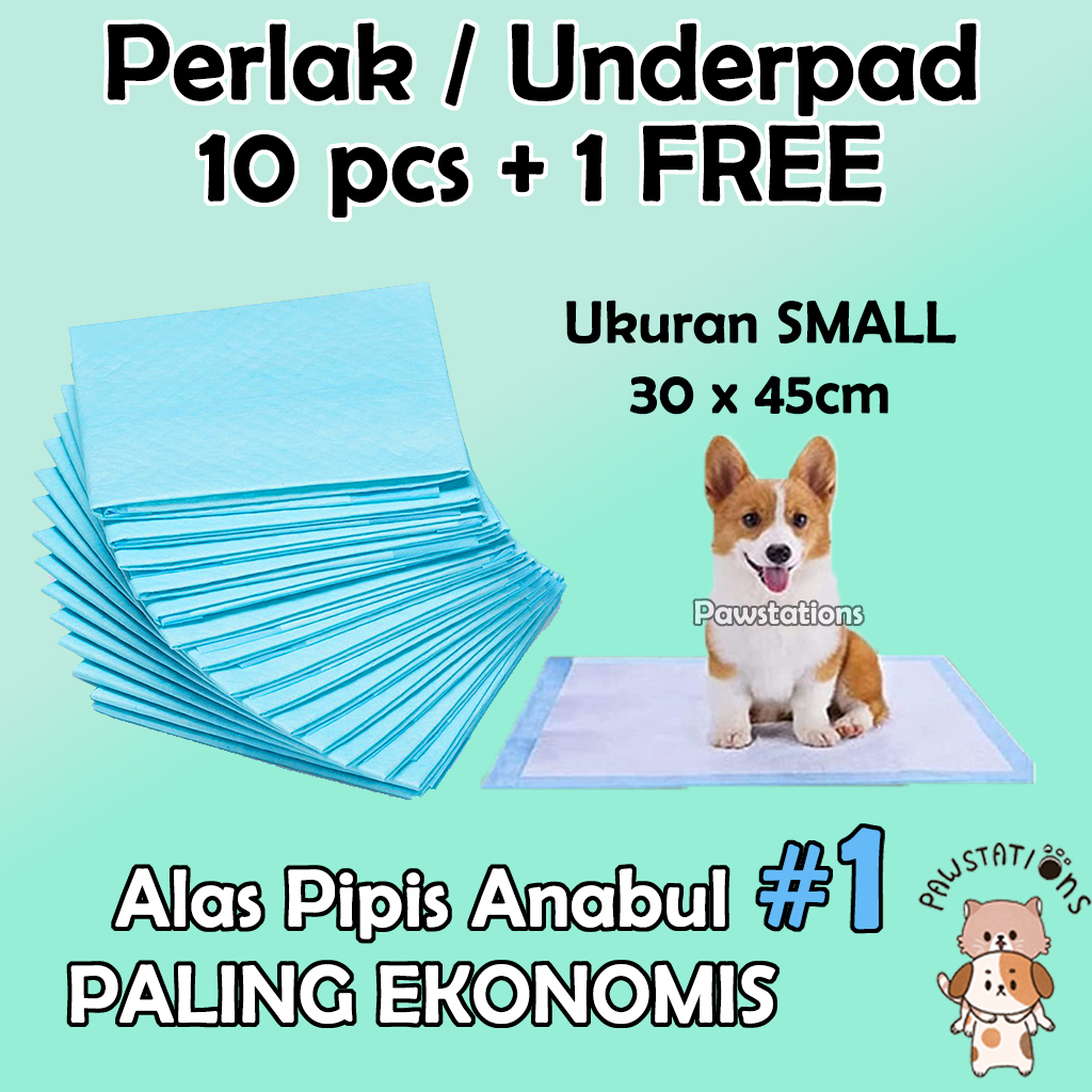 Perlak / Alas Pipis Pee Pad Alas Kencing Anjing Alas Pipis Anjing Size Small Perlak Kecil 10pcs