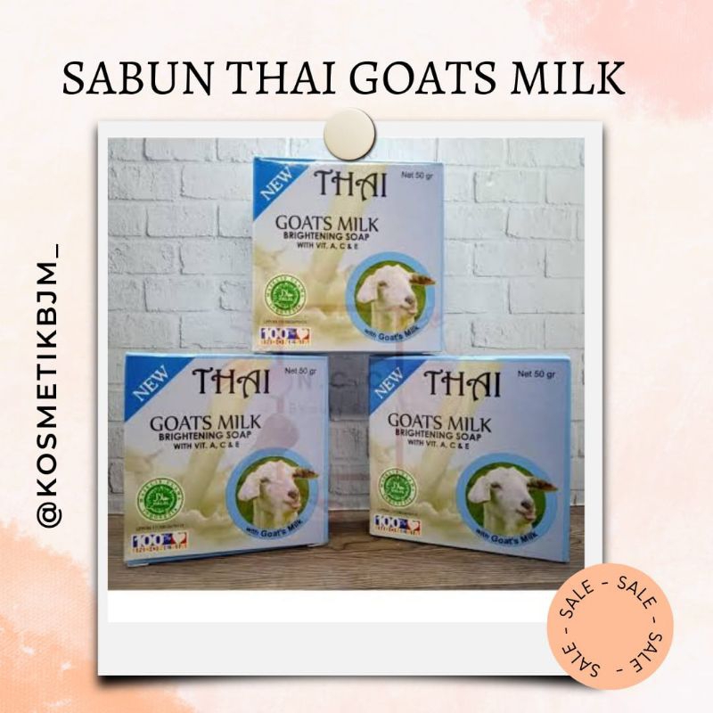 [READY STOK] THAI GOATS MILK SOAP / SABUN THAI GOATS MILK