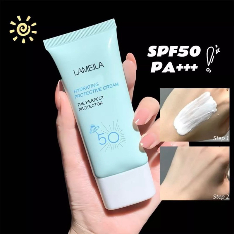 LAMEILA Sun Block SPF 50 Sun Screen Wajah Tosca Tahan 12,5 Jam PA+++ Sunblock