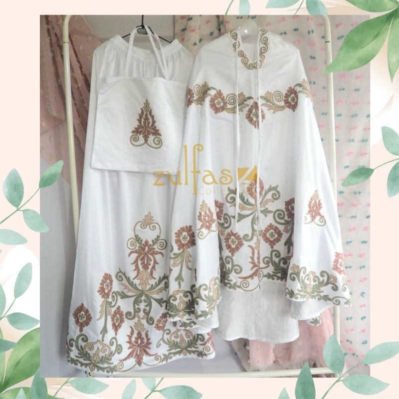 Zulfas Mukena Bordir Cornelli / Mukena Bordir Premium Mukena Bordir Albis