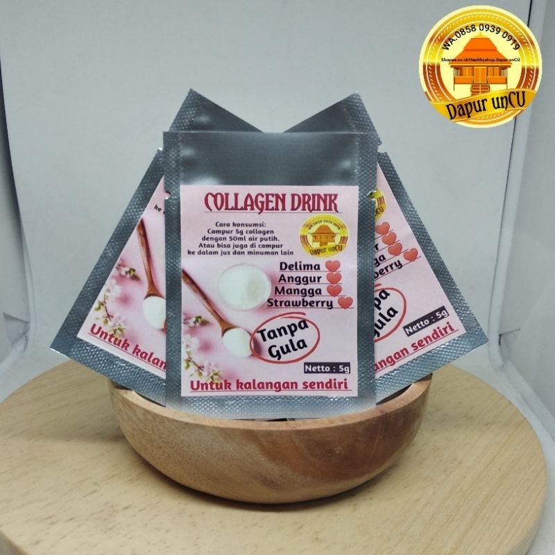 

Collagen Drink Tanpa Gula. ( di buat ketika ada pesanan, sehingga produk selalu baru..)