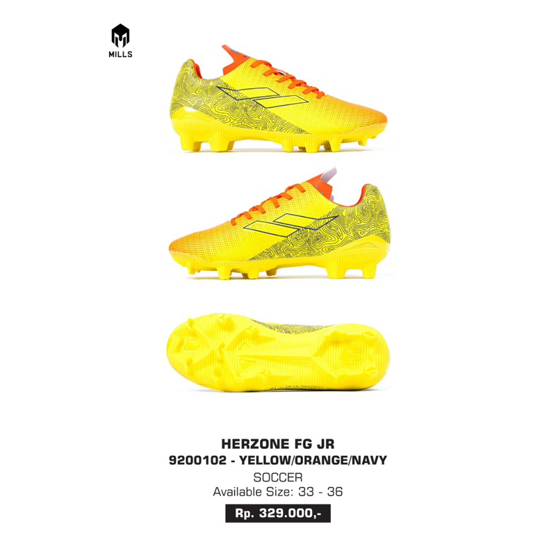 MILLS Sepatu Sepakbola Herzona FG Jr Anak