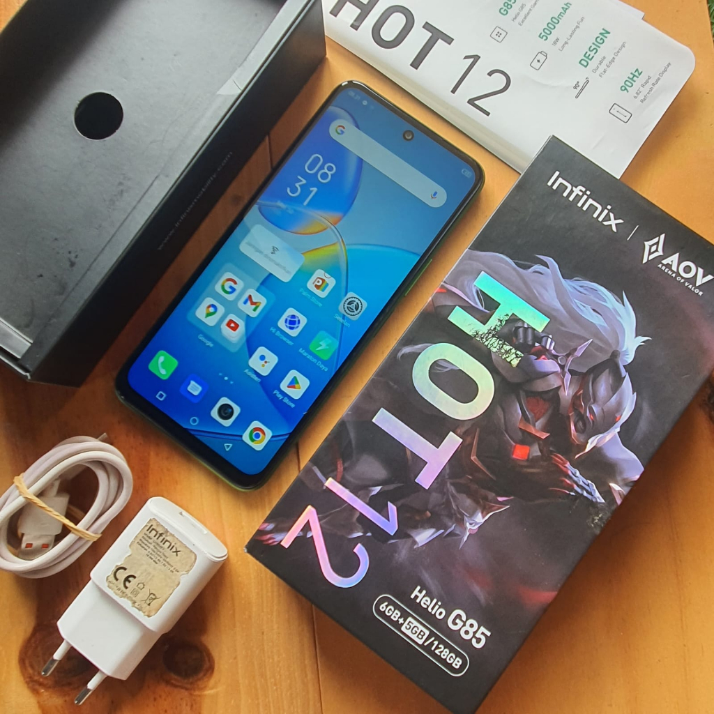 HP SECOND INFINIX HOT 12 6/128GB HANDPHONE SECOND HP SEKEN HP BEKAS MURAH