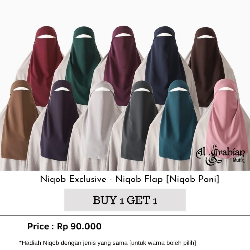 PROMO NIQAB FLAP - Bandana Poni
