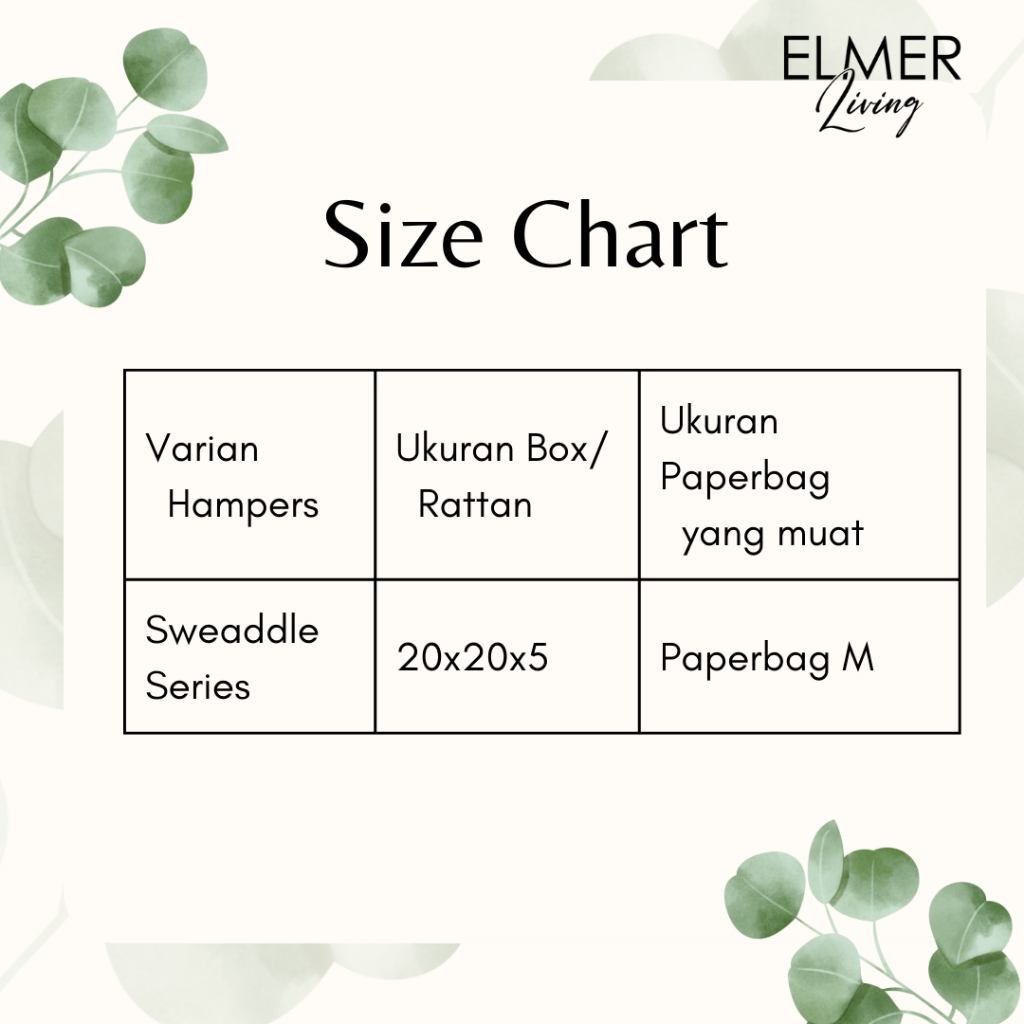 Elmer Living Bedong Hampers Bayi | Swaddle Newborn Baby Gift Set