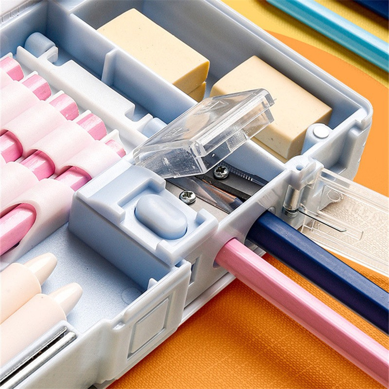 

Jual Produk Kotak Tempat Pensil Lucu Pola Kartun Lapisan Ganda dengan Rautan Pensil ''