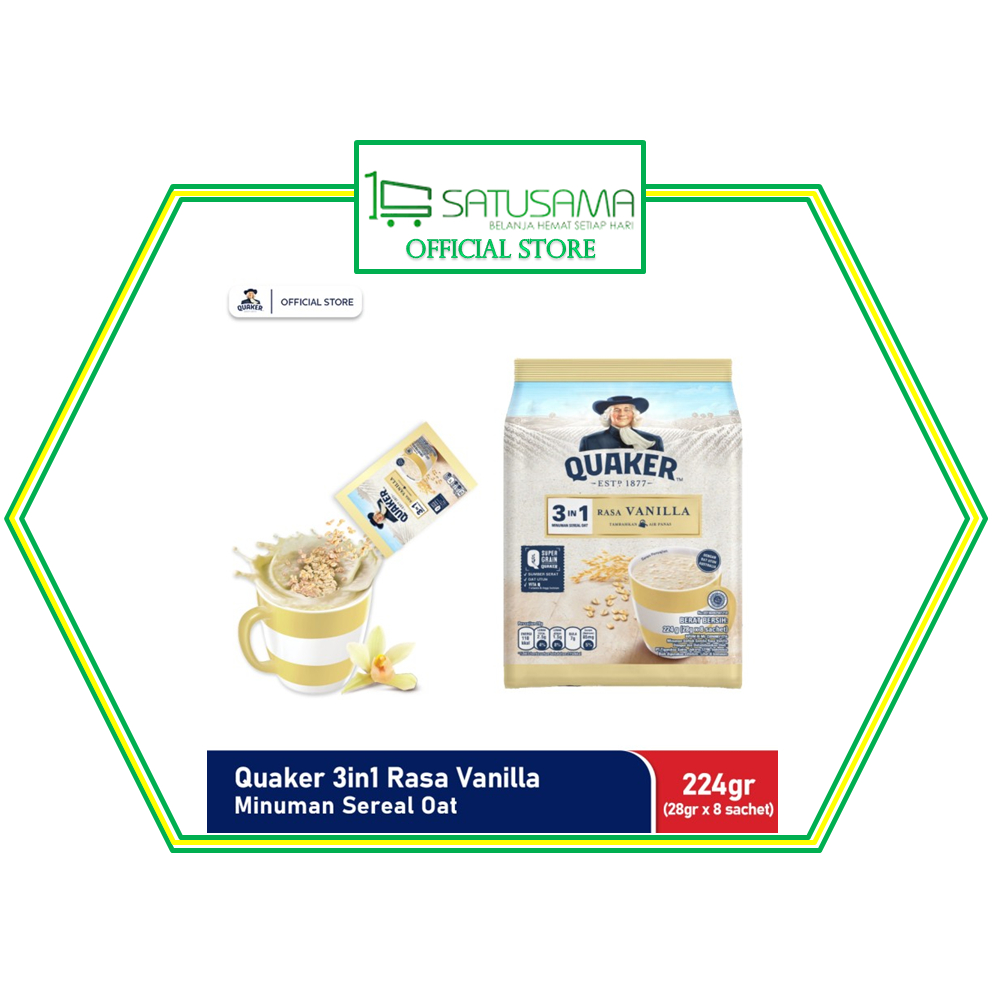 

QUAKER 3IN1 VANILLA 8*28 G