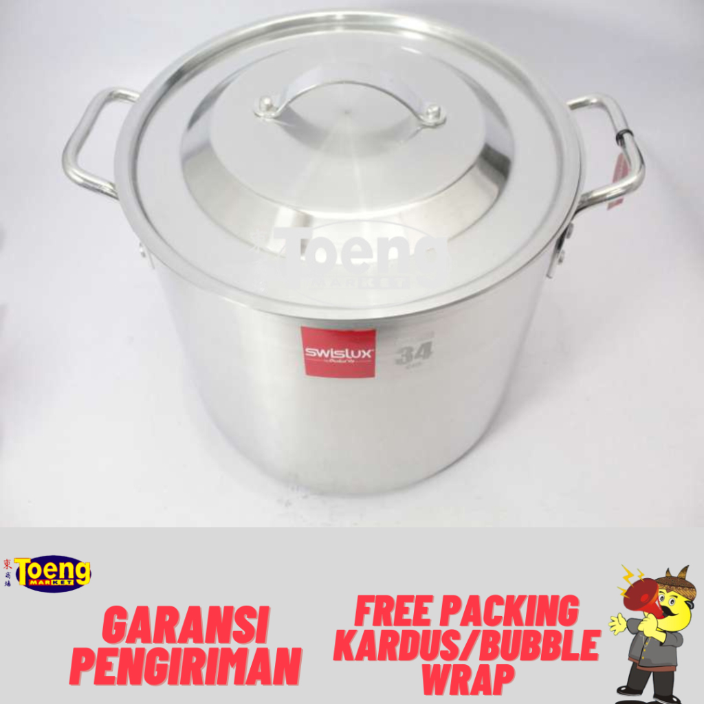 PANCI KASEROL 34cm SWISSLUX BG / PANCI BESAR / STOCKPOT JUMBO